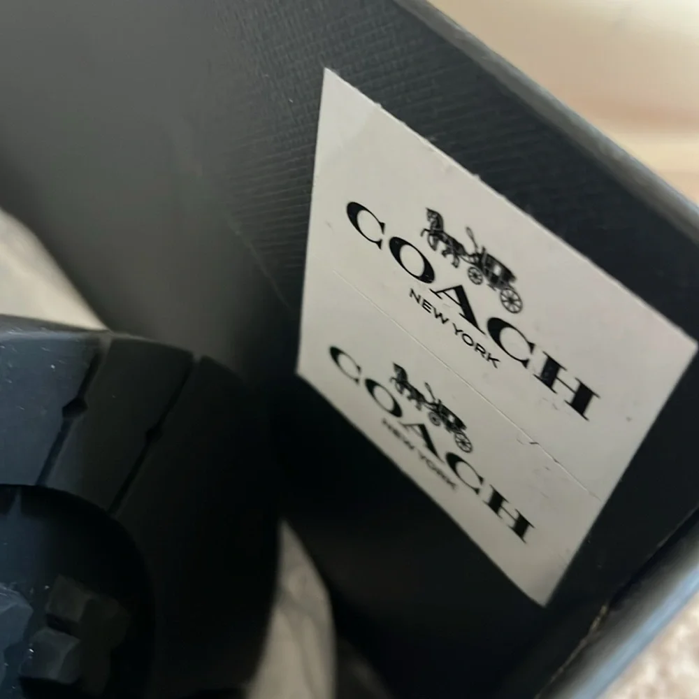 COACH Women's Lisa Leather Over-The-Knee Boots - Picture 12 of 16